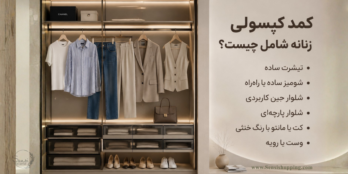 کمد کپسولی زنانه شامل چه لباس‌هایی است؟