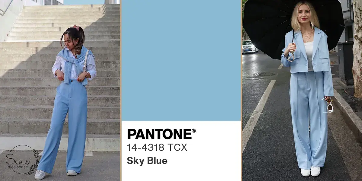 آبی آسمانی؛ انتخابی آرام و شیک برای روزهای بهاری