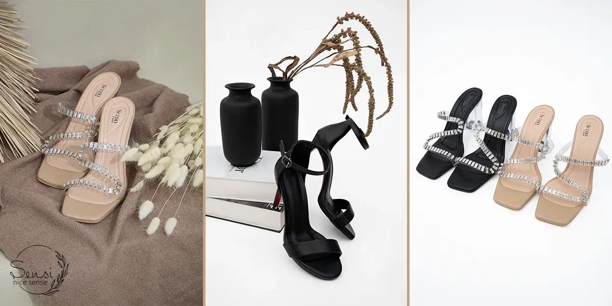 انتخاب کفش پاشنه‌دار مناسب دامن نخی بلند