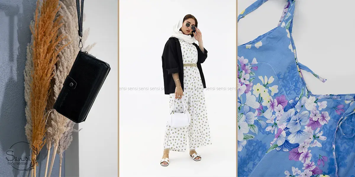 ایده‌هایی برای ست کردن سرهمی نخی و کیف کراس‌بادی