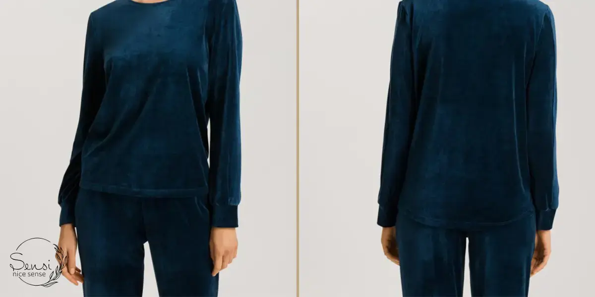 بلوز مخملی با شلوار بافت یا مخمل