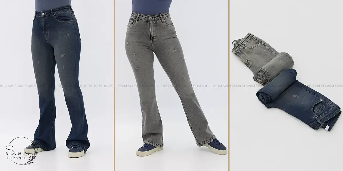 مقایسه شلوار جین روشن و تیره