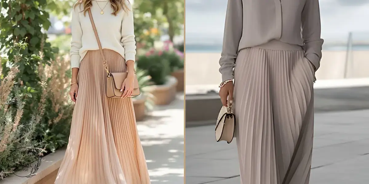  ست پلیور و دامن در پاییز