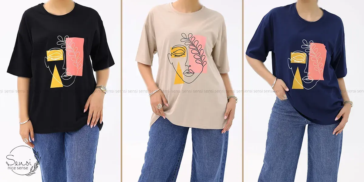 تیشرت طرح دار