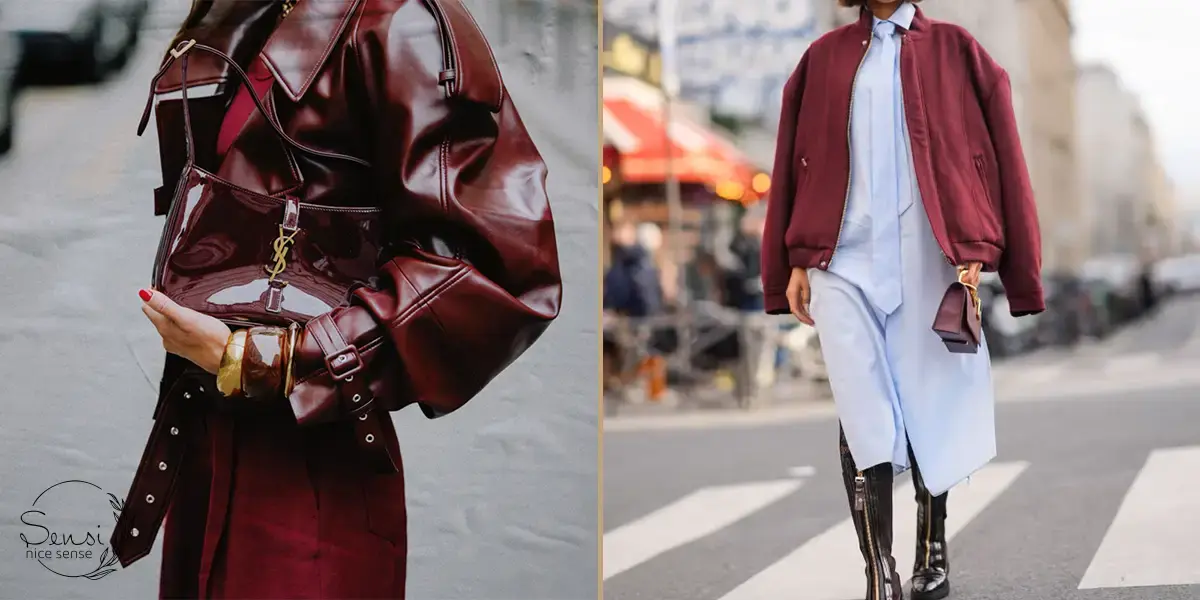 زرشکی؛ رنگی عمیق و شیک برای استایل‌های پاییزی