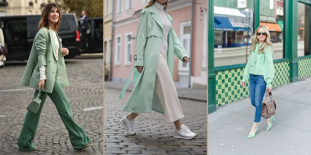 سبز نعنایی؛ ترکیبی از طراوت و شیک‌پوشی