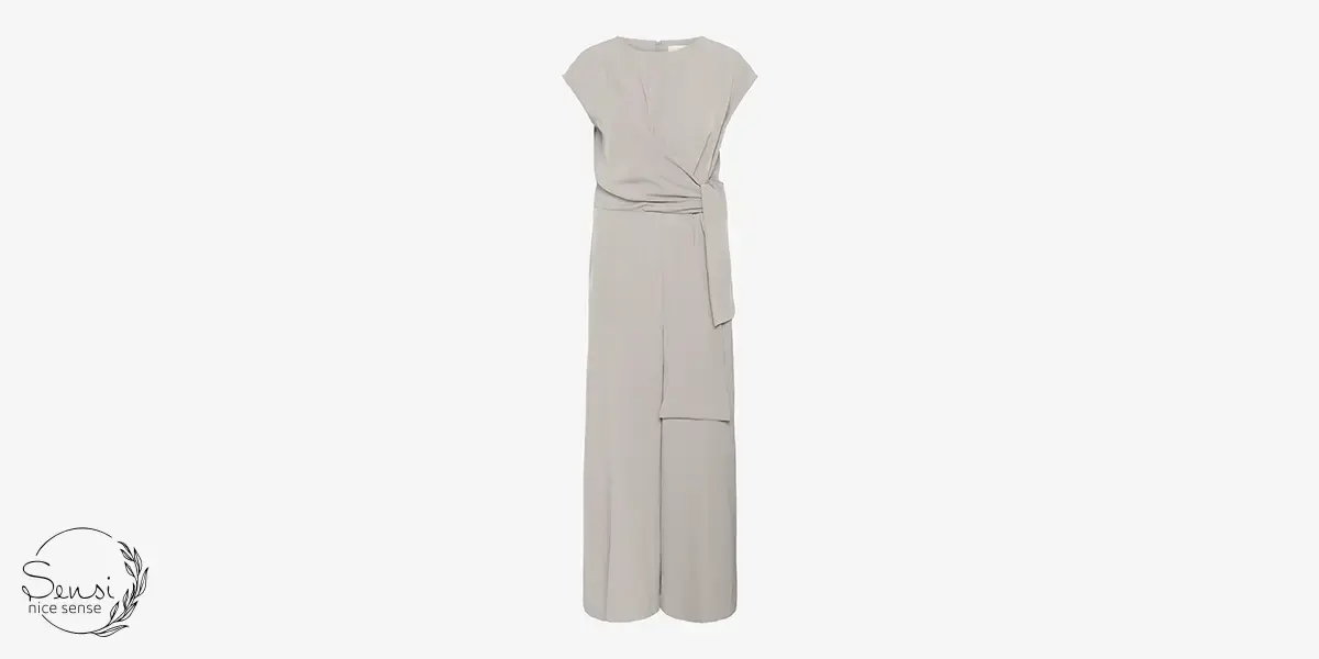 سرهمی زنانه یقه گرد و کمر کشی