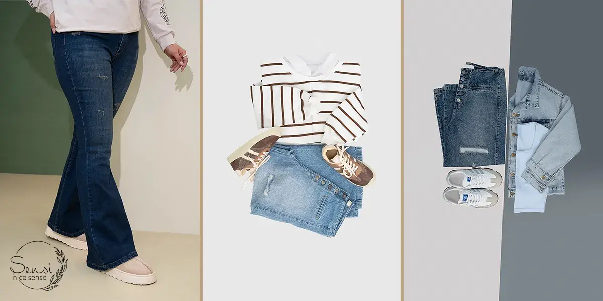 شلوار جین دمپا و بوت کات 