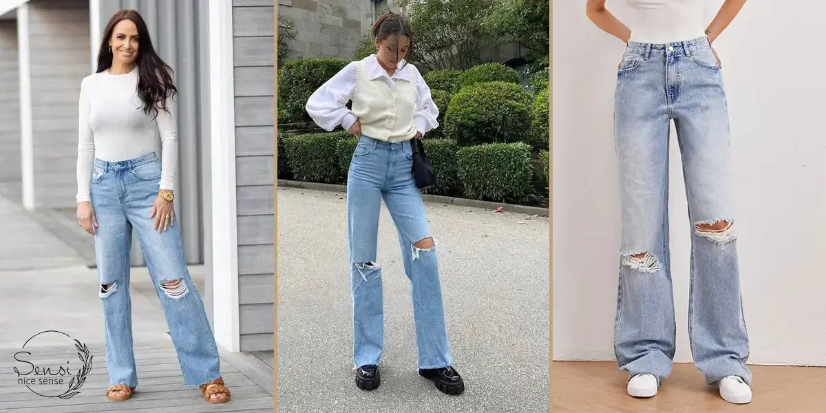 شلوار جین زنانه پاره‌پاره