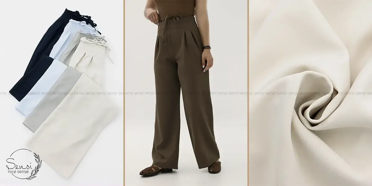 شلوار پارچه‌ای پاییزه