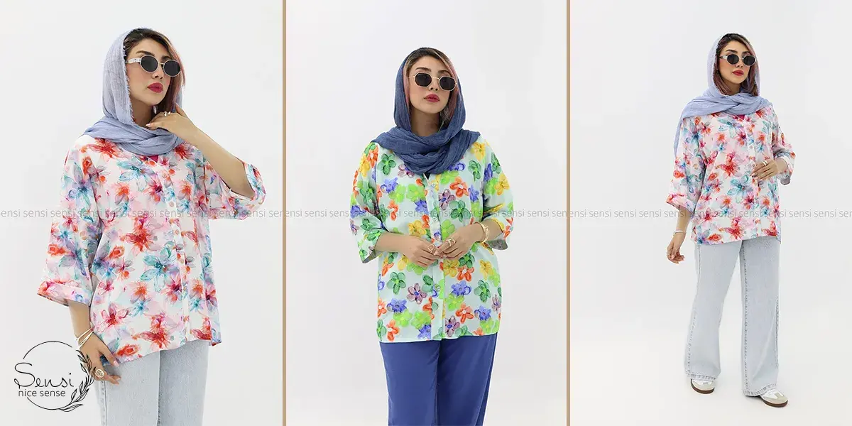 شومیز گل گلی