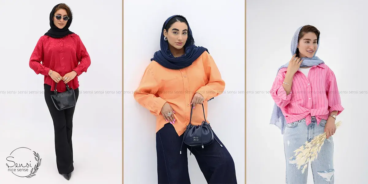 شومیز رنگ‌های گرم