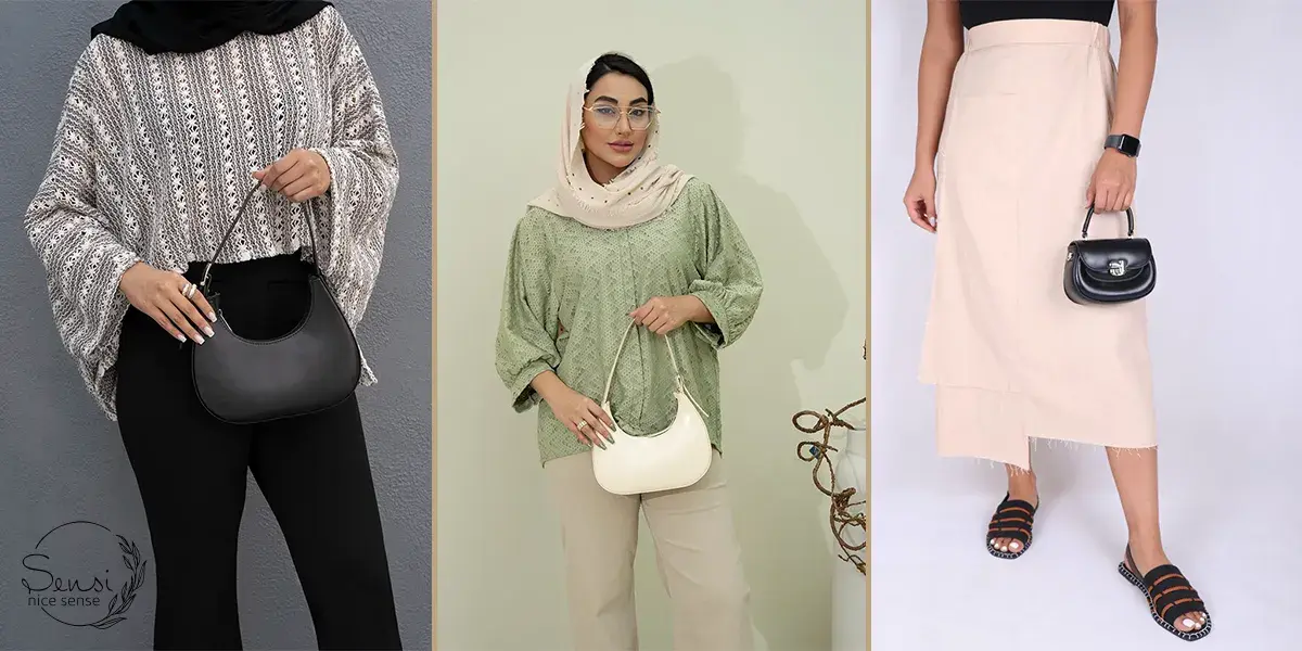 شومیز طرح دار را با دامن