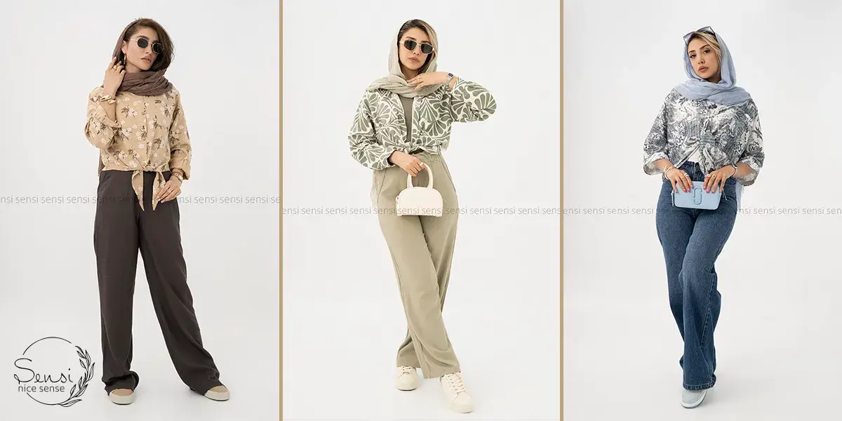 شومیز چند رنگ، گلدار یا طرح‌دار