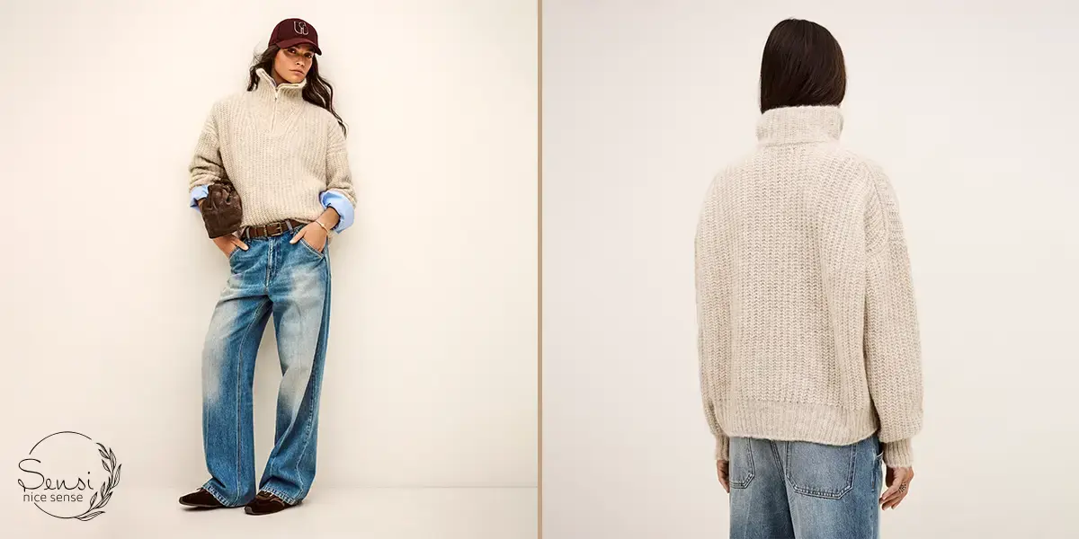 لباس‌های با بافت برجسته: ترند زمستانی شیک