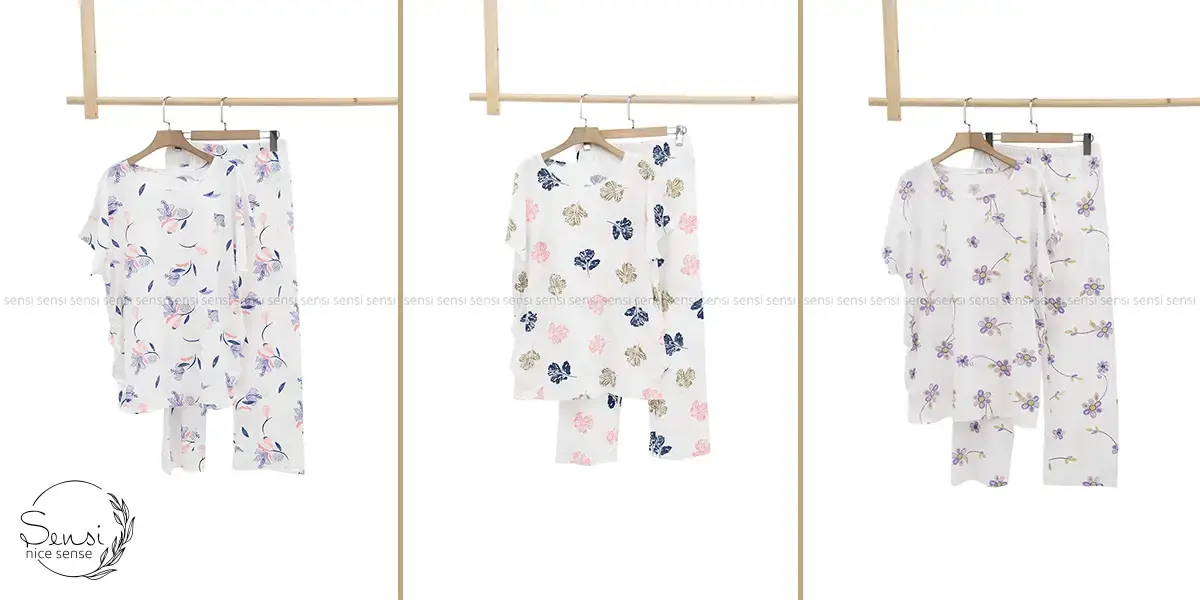 لباس نخی گلدار و طرحدار