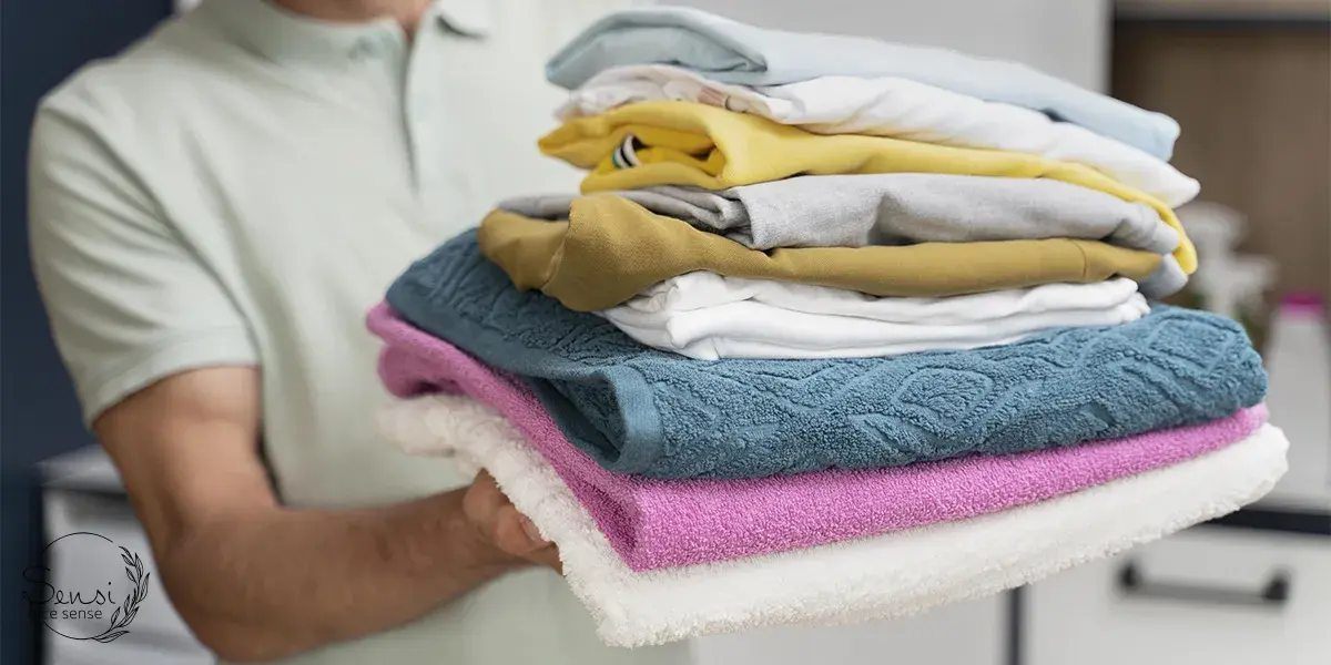 نحوه تا کردن و نگهداری لباس نخی