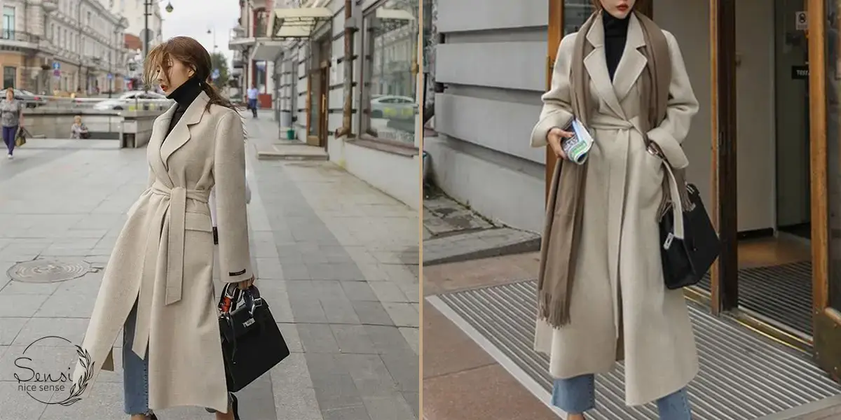 پالتو برای اندام مثلث برعکس