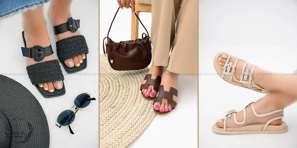 چگونه جوراب رنگی را با صندل زنانه ست کنیم؟