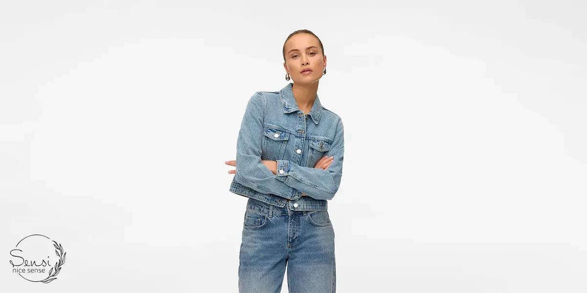 کت جین نازک آبی روشن؛ کلاسیک همیشه جذاب