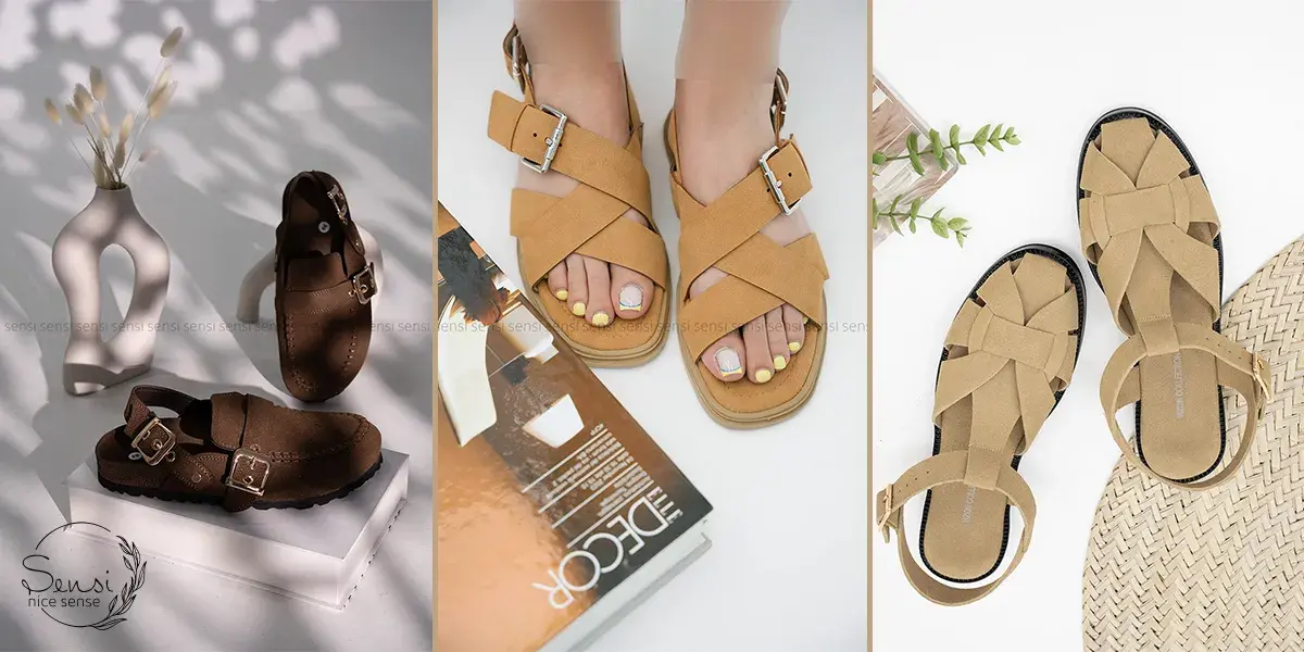 کفش پشت‌بسته تابستانی