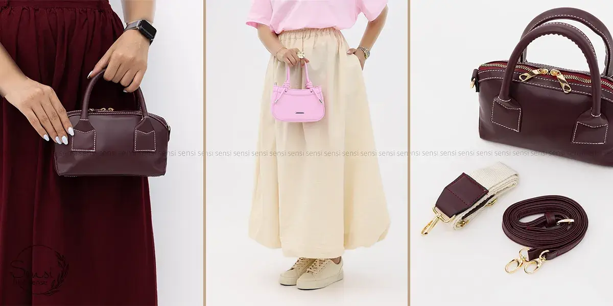 کیف با رنگ متضاد