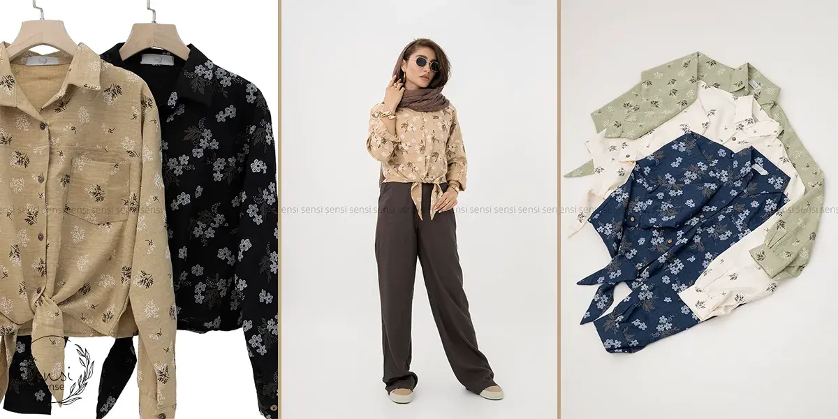 شومیز گلدار