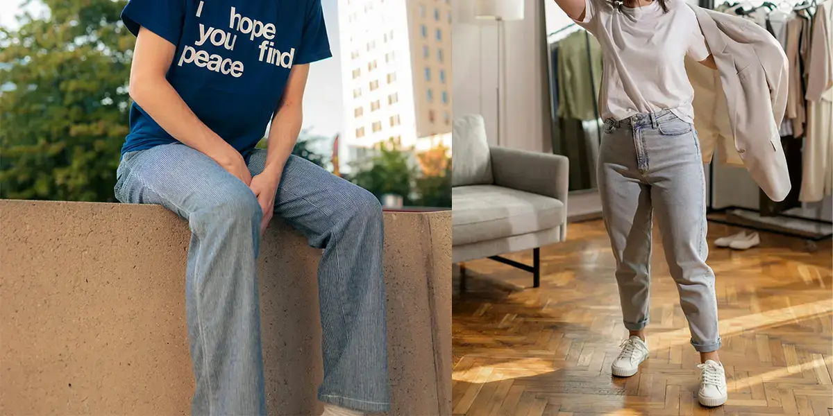 چطور تیشرت زنانه را با شلوار جین ست کنیم؟