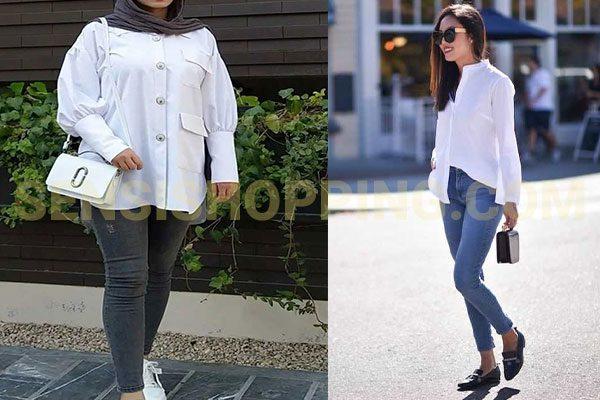 10 ایده برای ست کردن شومیز سفید