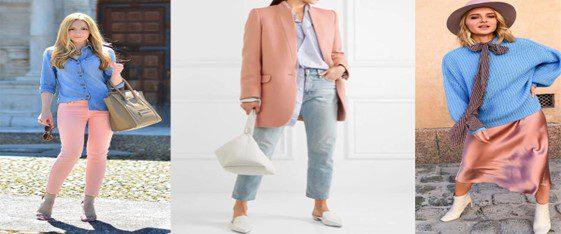 ست کردن لباس رنگ هلویی