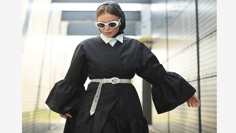 ست کردن مانتو مشکی