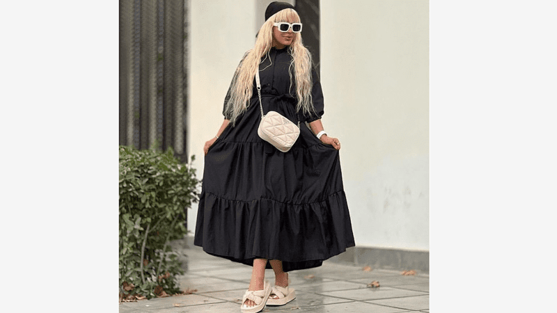 استایل مانتو مشکی