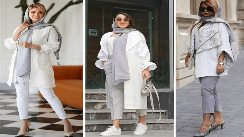 راهنمای استایل با مانتو سفید- نحوه ست کردن مانتو سفید