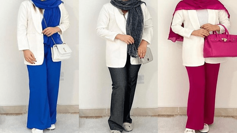 استایل با مانتو سفید