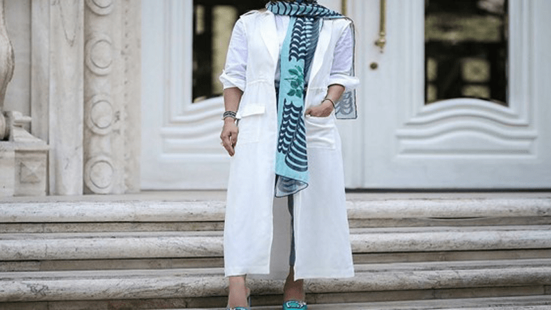 ست کردن مانتو سفید