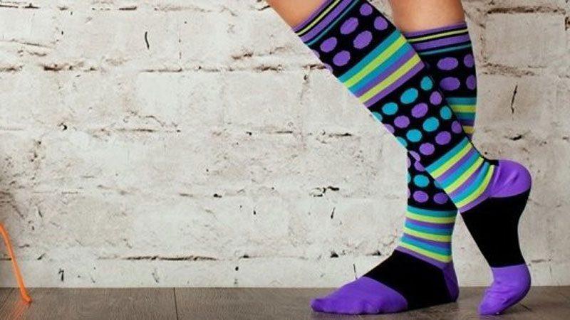 استایل با جوراب ساق بلند