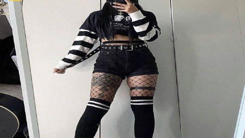 استایل با جوراب ساق بلند