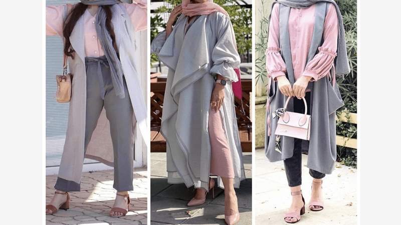 ست کردن طوسی با صورتی