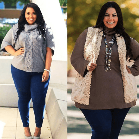 استایل پاییزی برای خانوم های چاق