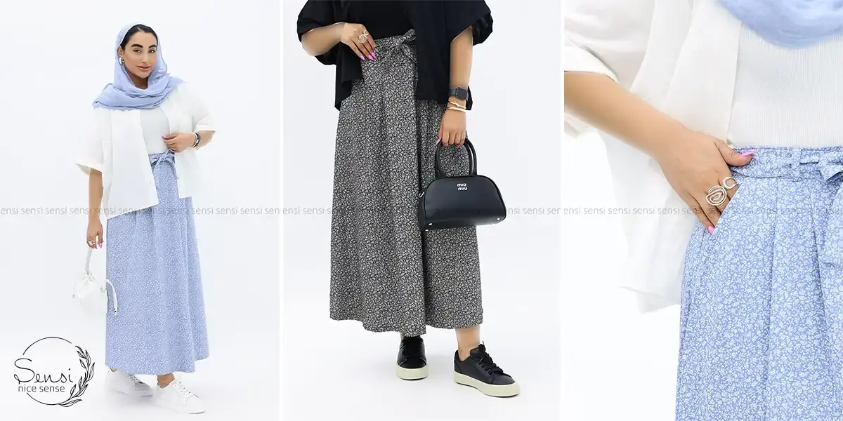 چگونه دامن نخی بلند را برای مهمانی بپوشیم؟