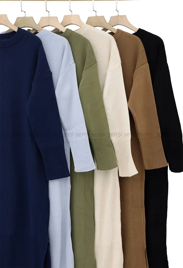 پیراهن بافت بغل چاک کد1004262