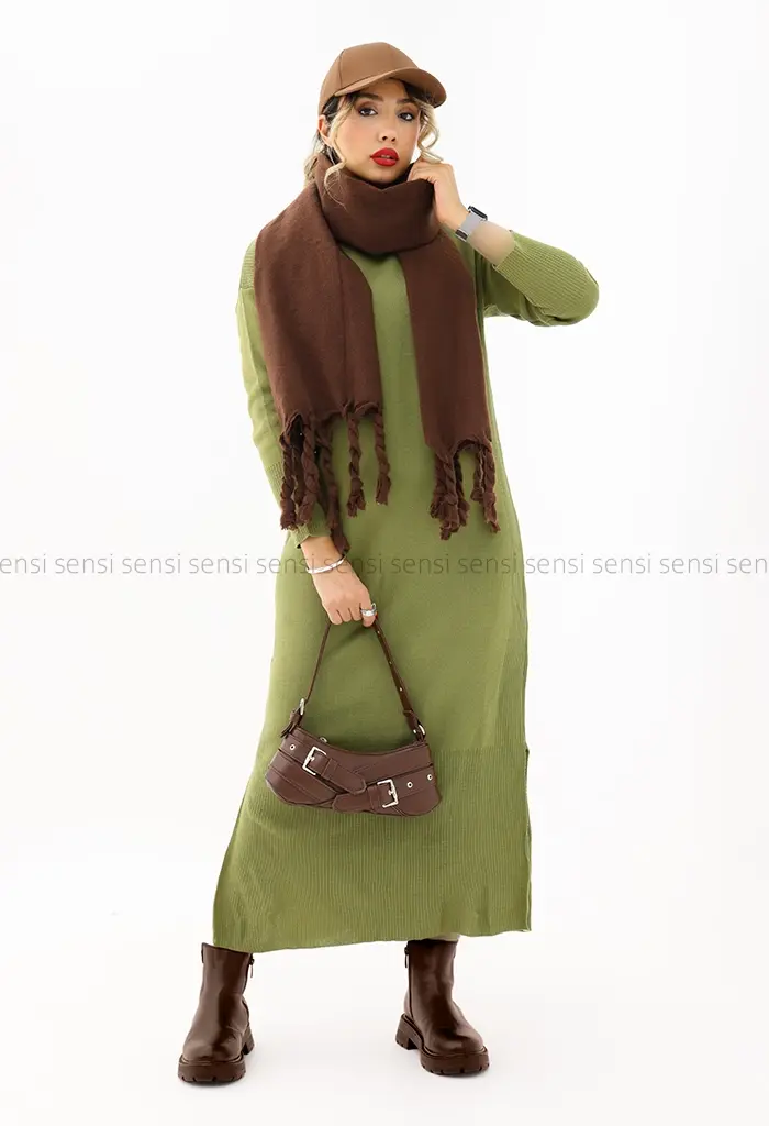 پیراهن بافت بغل چاک کد1004262