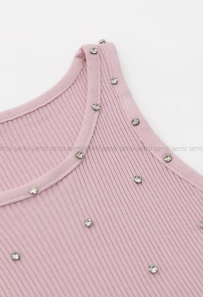 تاپ بافت نگین دار کد1004324