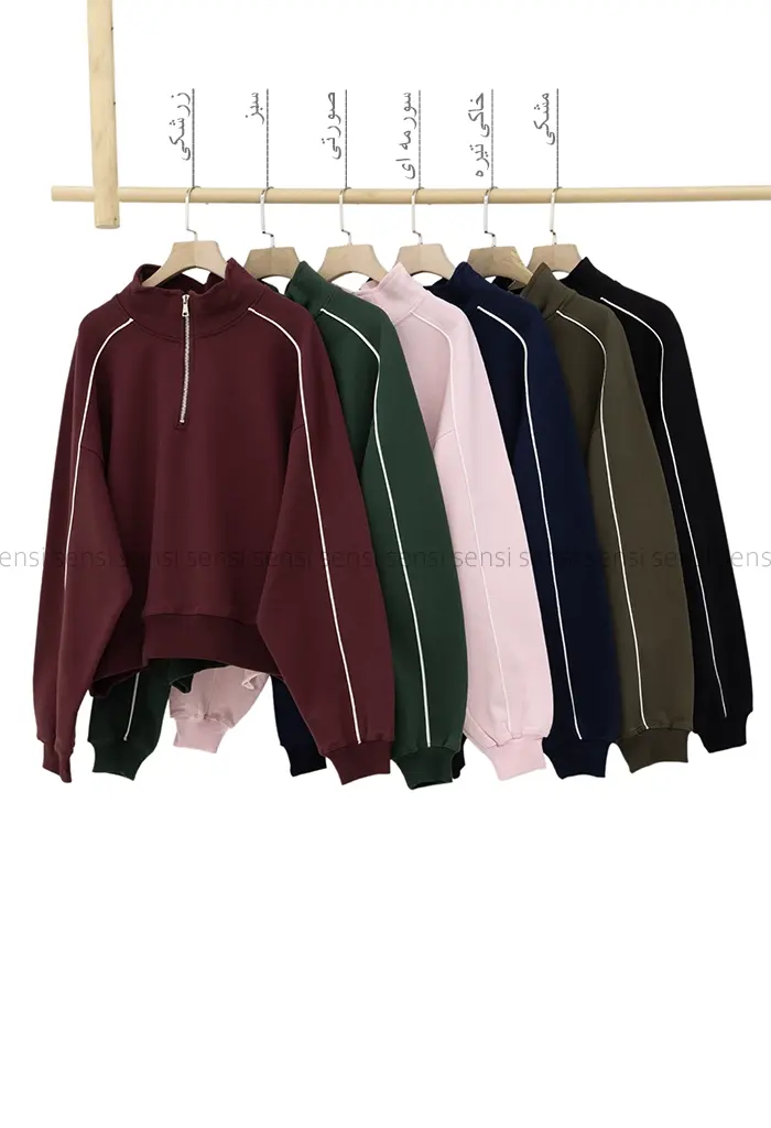 دورس باکسی داخل کرک نیم زیپ کد1004807