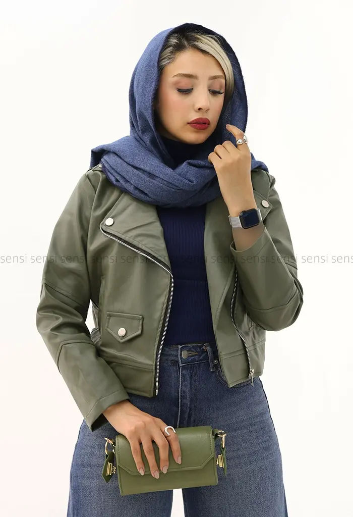 بایکر چرم آستر دار زارا کد1004863