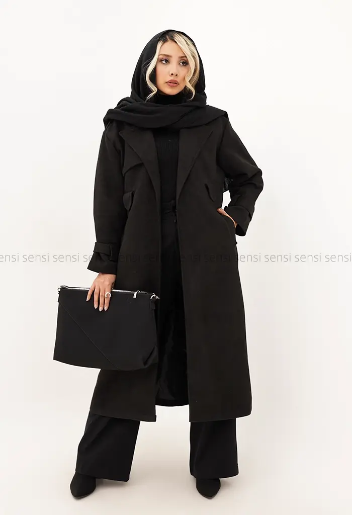 پالتو جیر آستر دار بلند@@ کد1004861