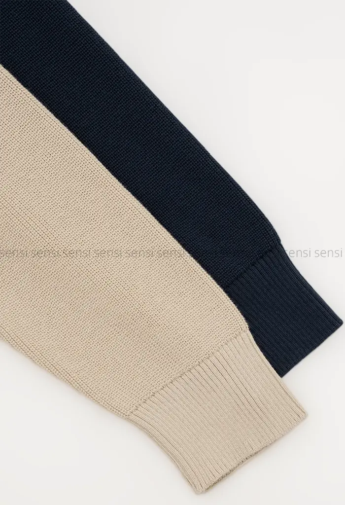 بلوز بافت یقه 5سانت نیم زیپ مردانه کد20000041