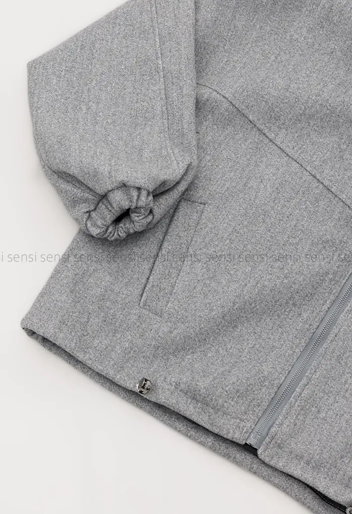 بامبر فوتر جلوزیپ کلاه دار کد1004815