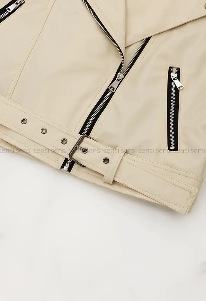 بایکر چرم آستر دار زارا کد1004868