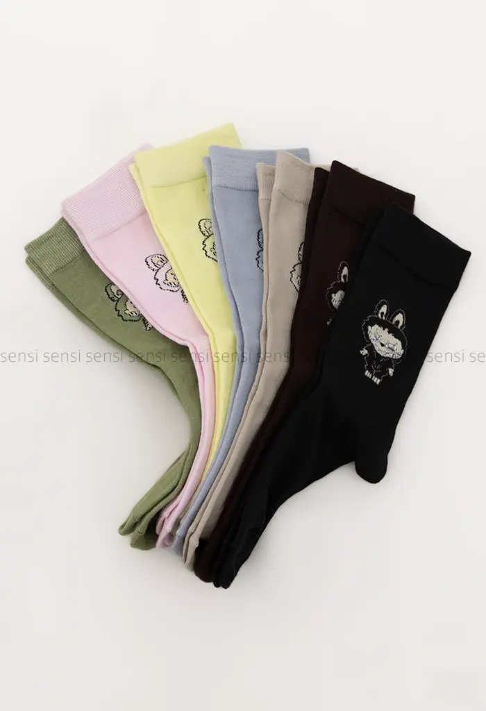 جوراب(Labubu)ساق دار پنبه کد1004998